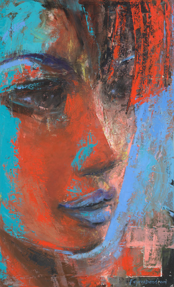 Portrait, Turquoise